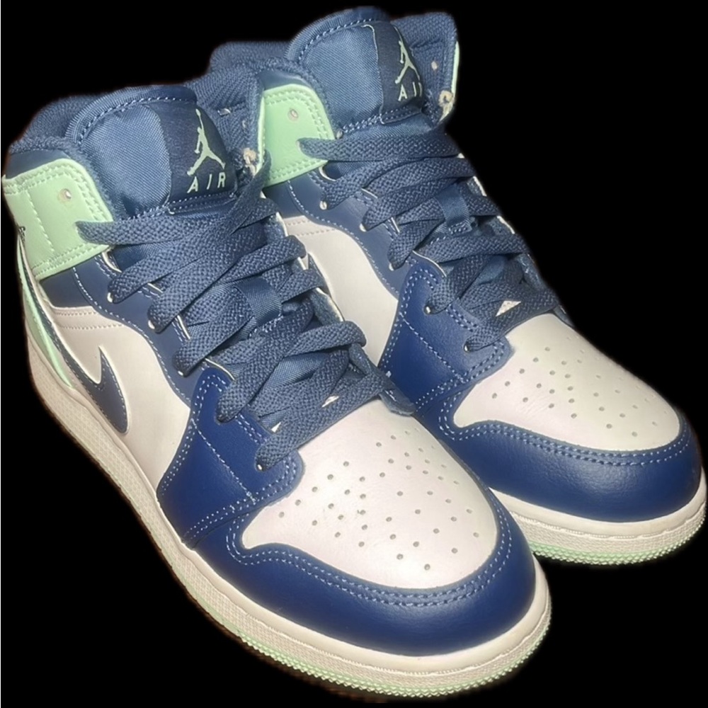 Jordan Kids Sneakers Blue and Mint